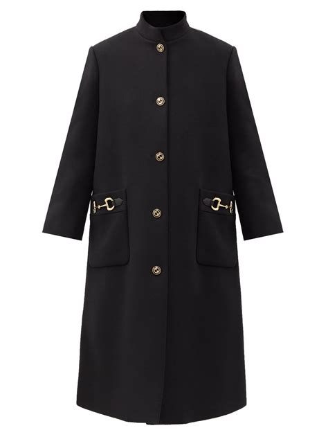 gucci horsebit coat